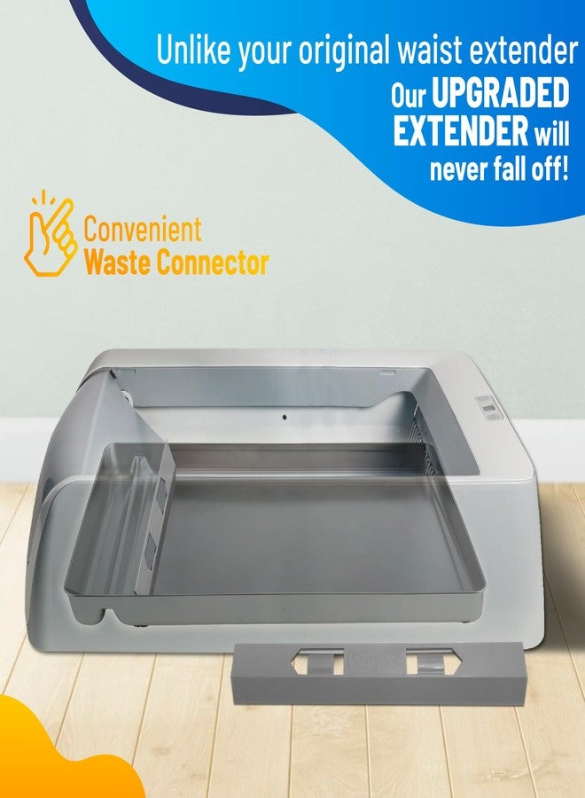 COSPARX Reusable Cat Litter Tray Compatible with Petsafe-ScoopFree Litter Box, Upgraded Clip-on Designed Waste Extender, Stainless Steel Litter Tray Never Stains, Absorb Odors & Easier to Clean - Image 4