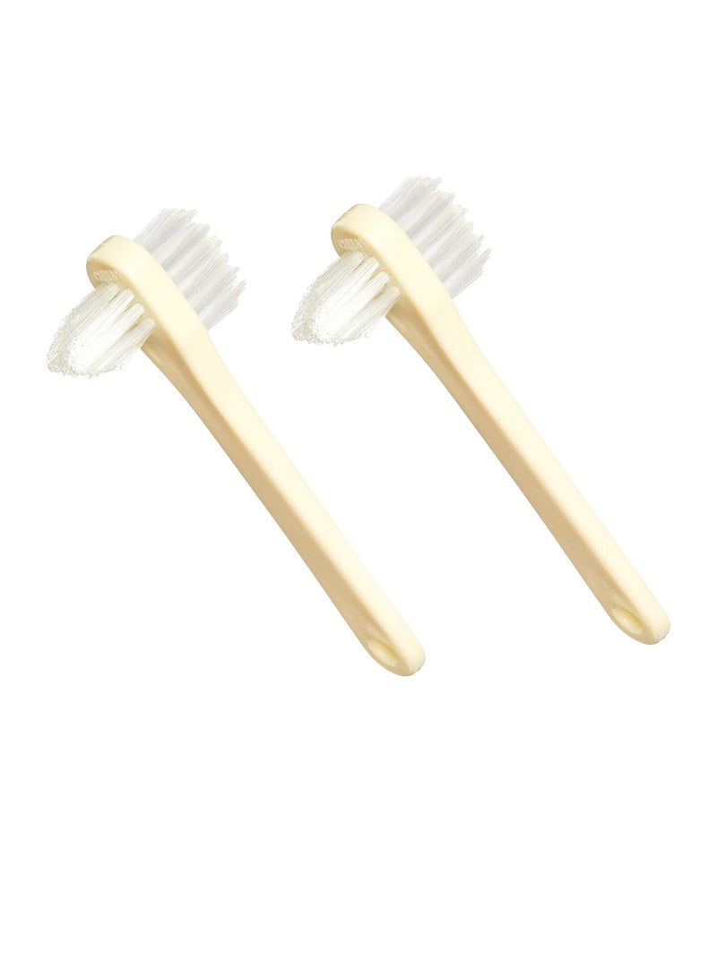 Medline Medline Two-Sided Denture Brushes, Ivory (Pack of 144) - Image 2