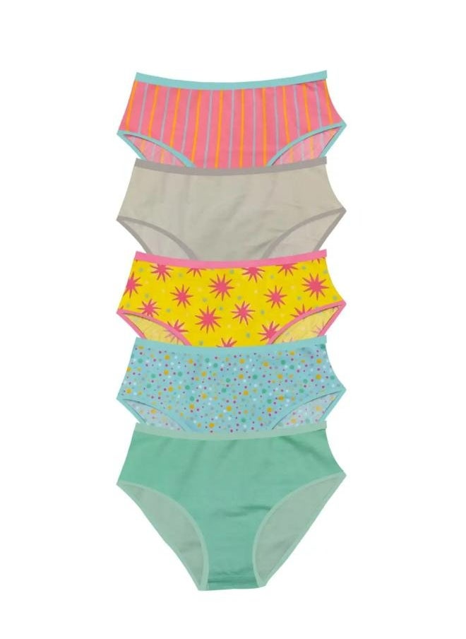 DICE - Pack of 5 Cotton Classic Brief Panties for Women - Image 1