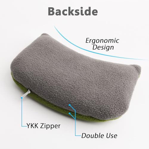 CandoCraft Large Mouse Wrist Rest Bean Bag, Ergonomic Mouse Support Pad Filled Ergo Beads for Computer, Laptop, PC Gaming (Green) - Image 2