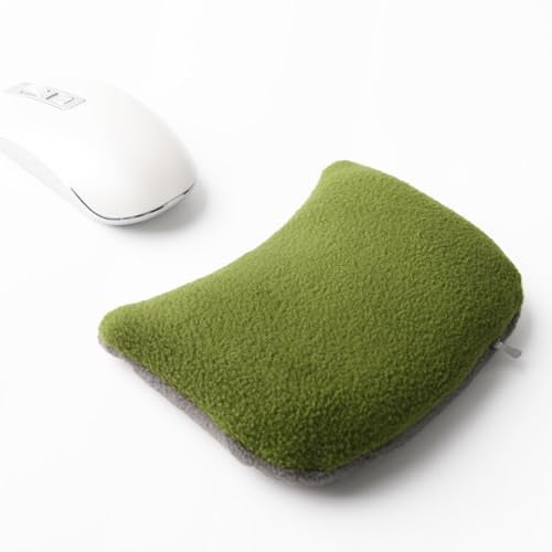 CandoCraft Large Mouse Wrist Rest Bean Bag, Ergonomic Mouse Support Pad Filled Ergo Beads for Computer, Laptop, PC Gaming (Green) - Image 1