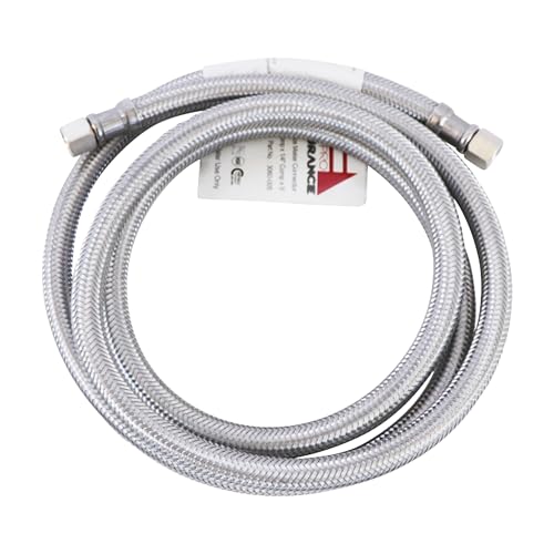 Endurance Pro 5 Foot Universal Ice Maker Flexible Braided Stainless Steel Water Supply Hose Connector Connection, 1/4 x 1/4 Inch Compression Fittings (1, 5 Foot) - Image 5