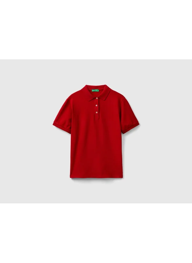 يونايتد كولورز أوف بينتيون Polo In Stretch Organic Cotton