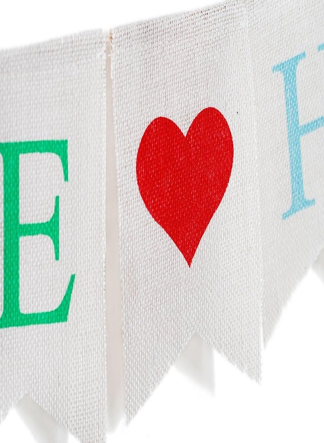 CROWNOS Burlap Welcome Home Decoration - Colorful Welcome Home Sign for Military Army Homecoming Party Decor - Image 5