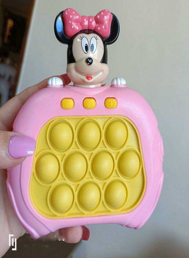 ميني لعبة دفع الفقاعات السريعة للأطفال والكبار، لعبة دفع صغيرة، لعبة دفع اليد السريعة، ألعاب تخفيف التوتر الشائعة (ميني ماوس) - Image 1