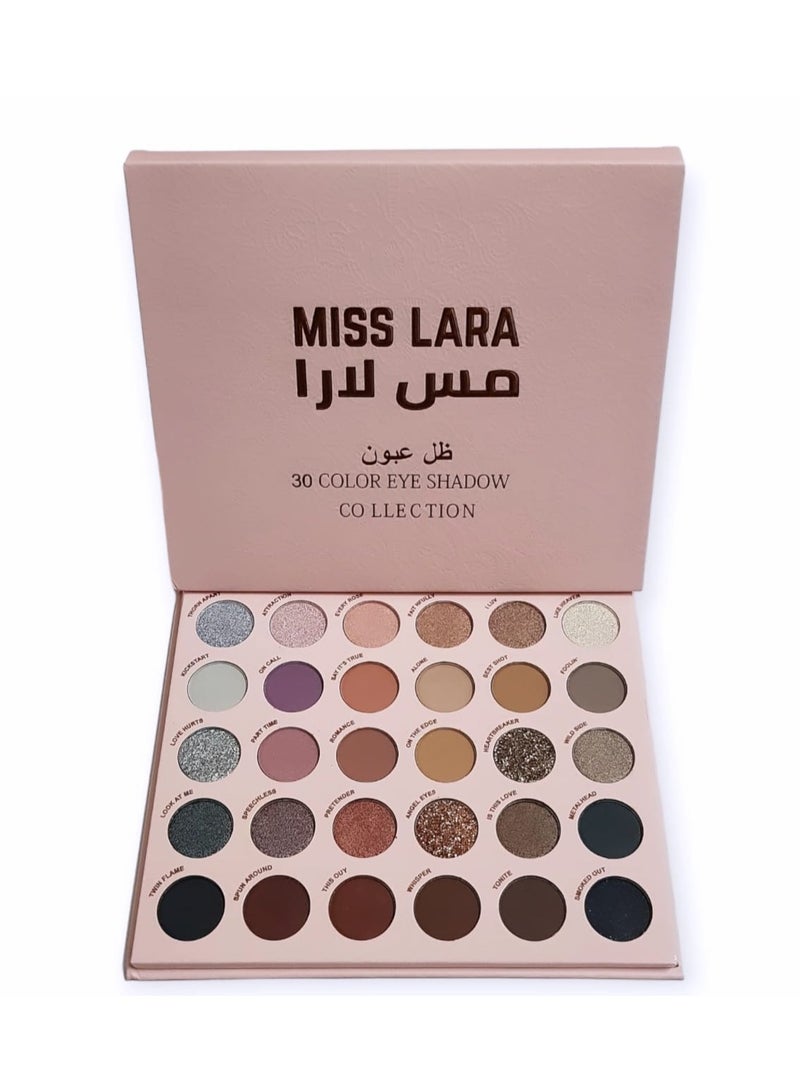 30 Colors Eyeshadow Palette Multicolor Shimmer Matte Waterproof Sweatproof Eyeshadow Palette for Daily Makeup