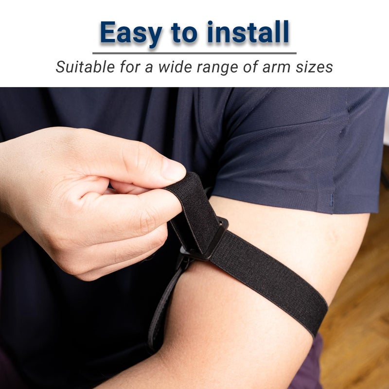 Yuoyar 3 Pcs Leather ID Arm Badge Holder - Adjustable Badge Holder Armband for Women Men - Wrist ID Badge Holder - Image 5