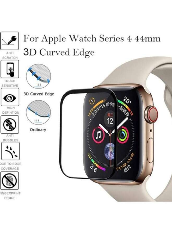 BORTONY Tempered Glass Screen Protector For Apple Watch Series 4 40millimeter Black/Clear - Image 2