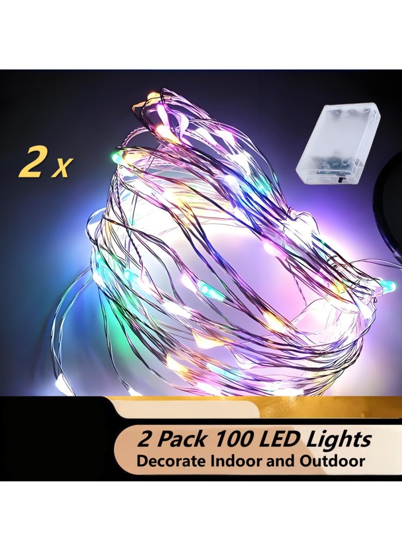 2 عبوة × 100 مصباح LED مقاوم للماء يعمل بالبطارية - pzsku/Z16315D46DACFC196E3C4Z/45/_/1736734772/13b37985-83ec-4d3e-a158-061f92c1ea21