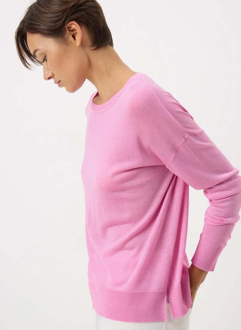 Matalan Pink  Fine Gauge Long Sleeve Jumper