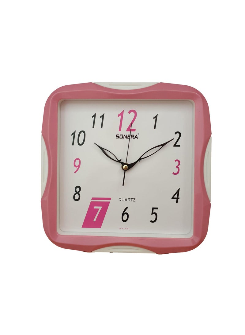 Pink Wall Clock 30 X 30 Cm - Stylish Home Decor