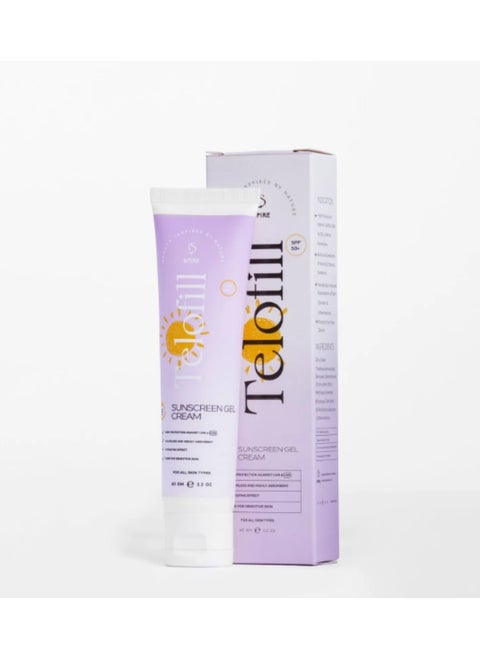 Sunscreen Gel Cream high in protection against UVB & UVA. 60g