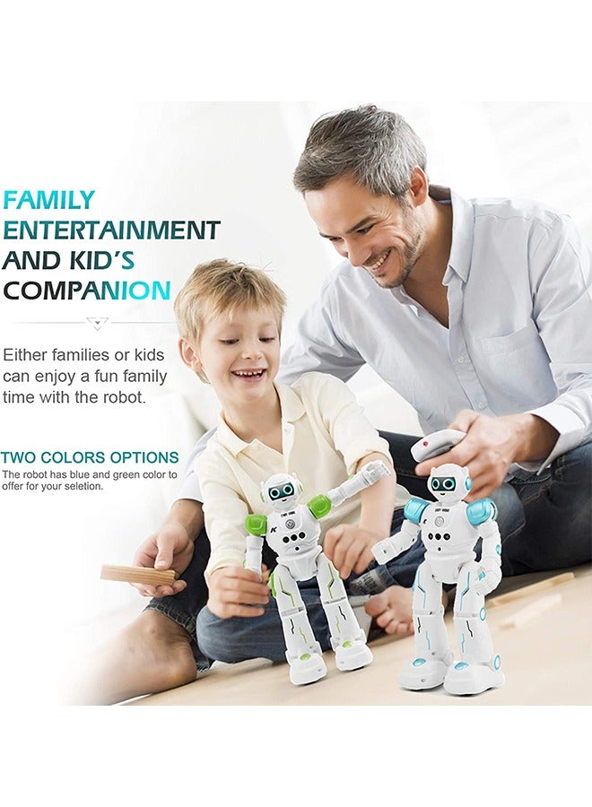 Remote Control Robot Toy, Rechargeable Gesture Control Robot Toy for Kids, Smart Intelligent Robot Educational Toy with Learning Music Programmable Walking Dancing Singing (Blue) - Image 4