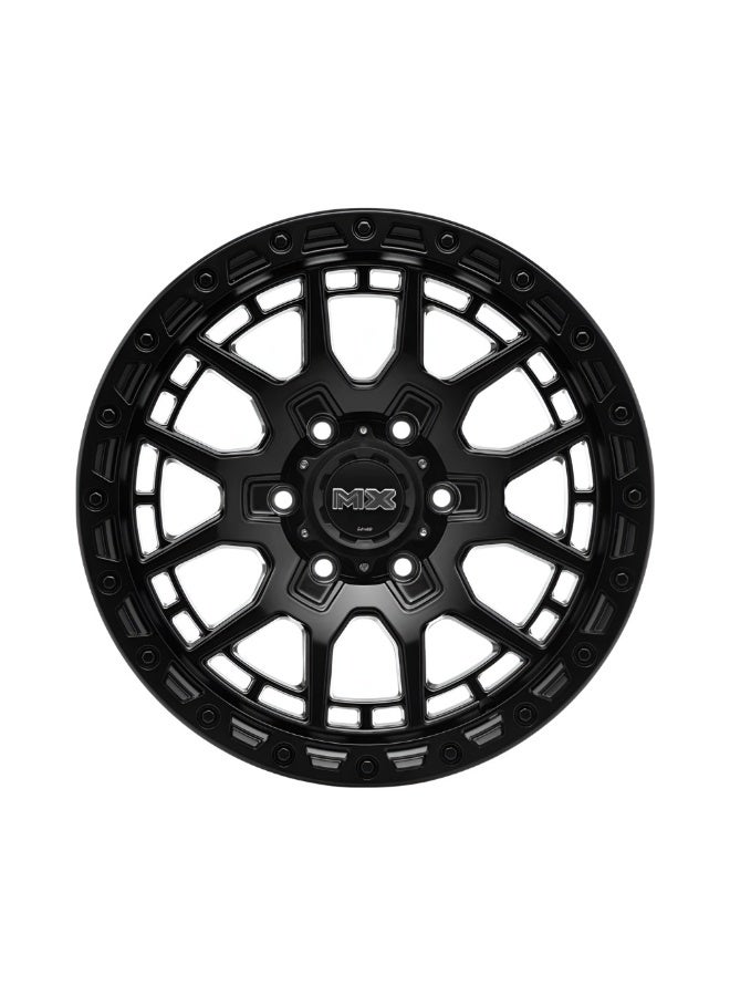 لينسو عجلة MX-GRAVEL ‏(M0G) مقاس 16X8.5 ‏6X114.3 ‏ET00 ‏CB66.1 – لون أسود ساتان - Image 2