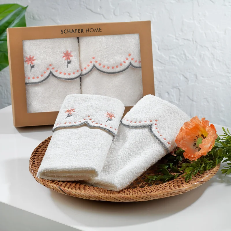 شافر Aden 30X50 Towel Set 2 Pieces-Ecru