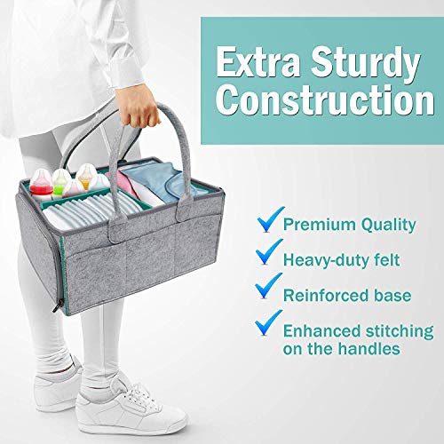 TYZAG Diaper Bags for Mothers Stylish, Diaper Bag for Gift, Diaper Storage Organizer (Green) - Image 5