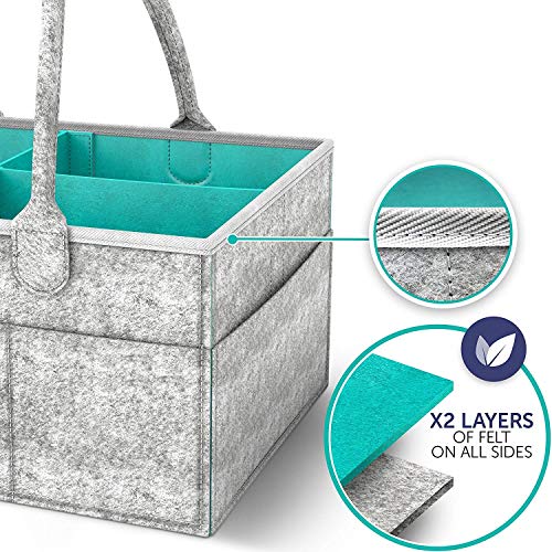 TYZAG Diaper Bags for Mothers Stylish, Diaper Bag for Gift, Diaper Storage Organizer (Green) - Image 3