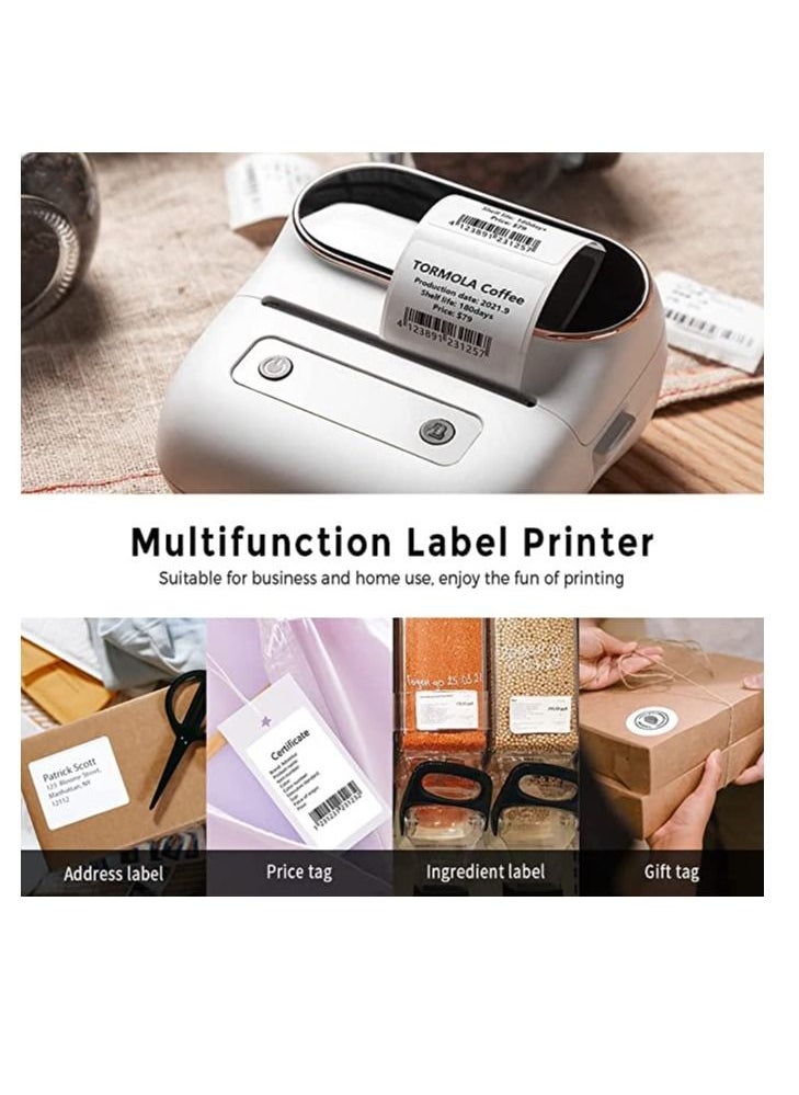 Phomemo M220 Portable Thermal Label Makers Bluetooth Printer For Barcode Labeling Organizing Small Business Compatible With iOS And Android