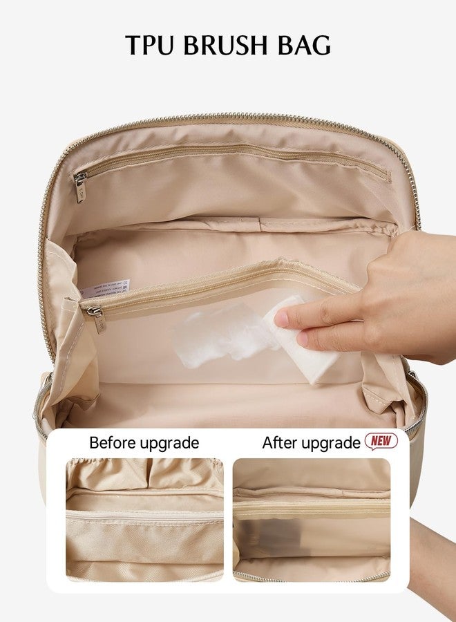 EACHY Personalized Makeup Bag, Travel Cosmetic Bags for Women with Zipper & Handle, Christmas or Birthday Gift for Mom, Wife and Friends - Image 4