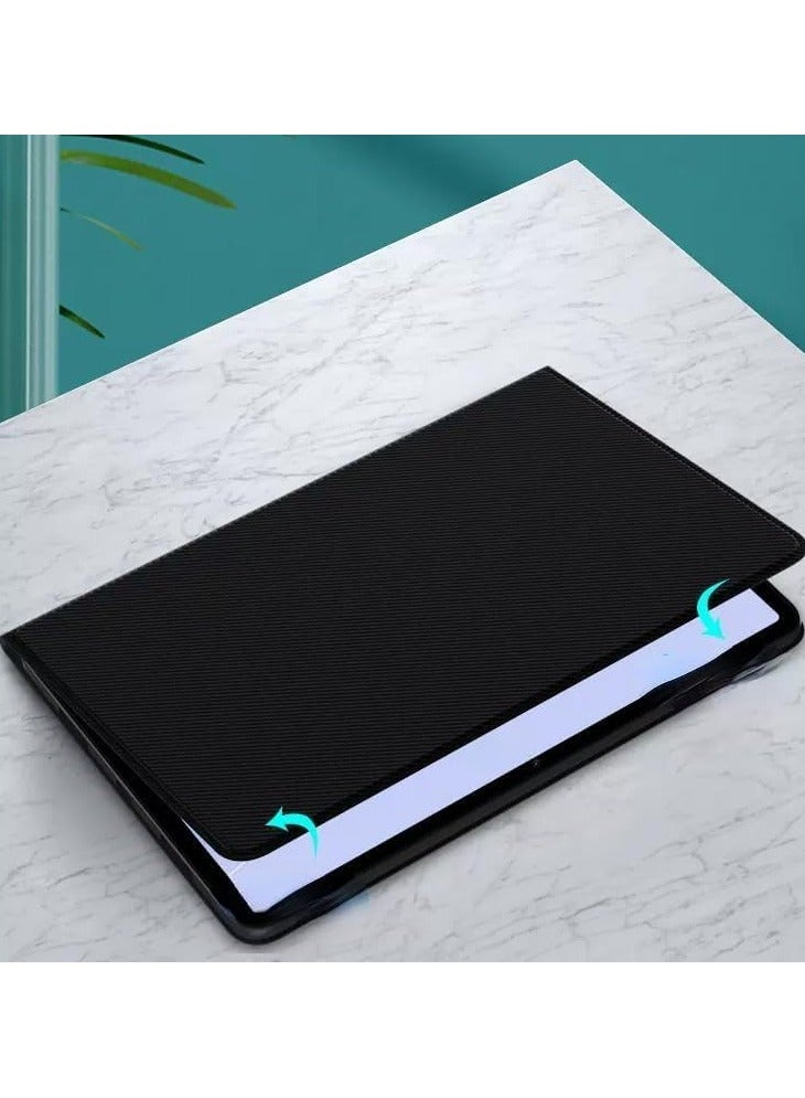 عام متوافق مع جهاز Honor MagicPad 2 2024 (12.3 بوصة)، حقيبة جلدية كاملة مع غلاف سيليكون، مع وظيفة الإغلاق التلقائي والافتتاح لجهاز Magic Pad 2 مقاس 12.3 بوصة. - Image 4