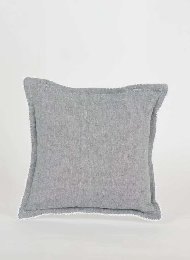 Styli 1-Piece Solid Cushion Cover 45x45 Cm, 100% Cotton