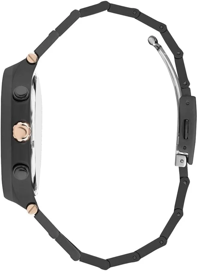 بيفرلي هيلز بولو كلوب Beverly Hills Polo Club Men's Quartz Movement Watch, Multi Function Display and Metal Strap - BP3216X.690, Black