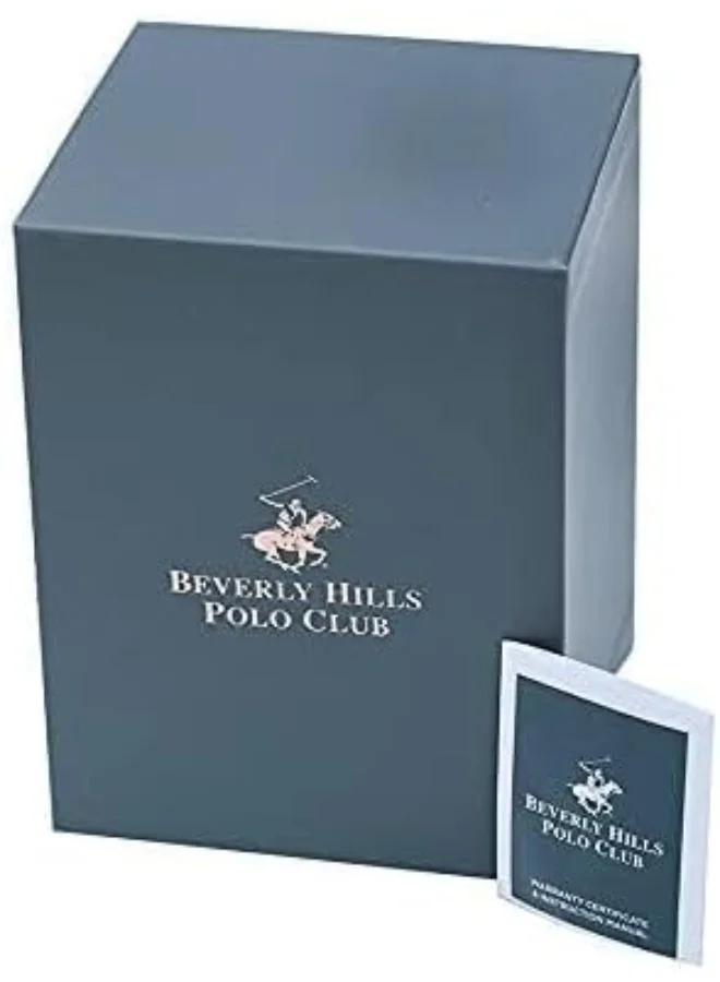 بيفرلي هيلز بولو كلوب Beverly Hills Polo Club Men's Quartz Movement Watch, Multi Function Display and Metal Strap - BP3216X.690, Black