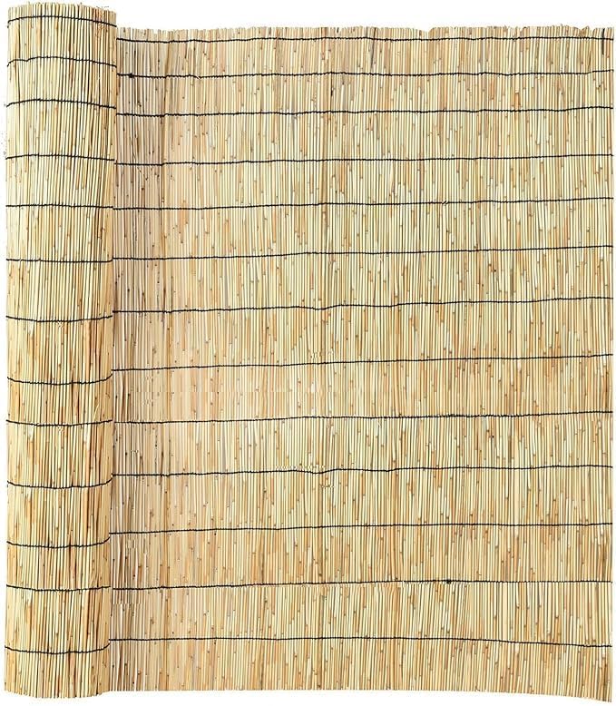 LINGWEI Natural 𝐁𝐚𝐦𝐛𝐨𝐨 Roll-Up 𝐁𝐥𝐢𝐧𝐝𝐬 – Light Filtering, Privacy Screen, Insect Door Curtain for Patios & Windows – Easy Installation for Indoor & Outdoor Use (Small (without Accessories)) - Image 5
