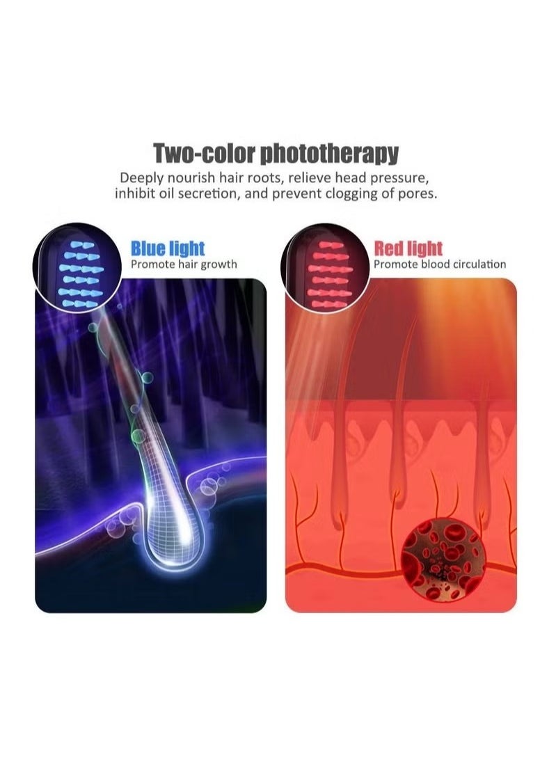 مشط نمو الشعر الكهربائي، أسلوب العناية بالشعر بالليزر بالأشعة تحت الحمراء، مضاد لتساقط الشعر، علاج بالضوء الأحمر، فرشاة شعر مدلك الرأس - pzsku/Z1631FFE2F70F5FB4A69CZ/45/_/1726384813/04f6725f-6aac-4514-9617-835ac5c8e837
