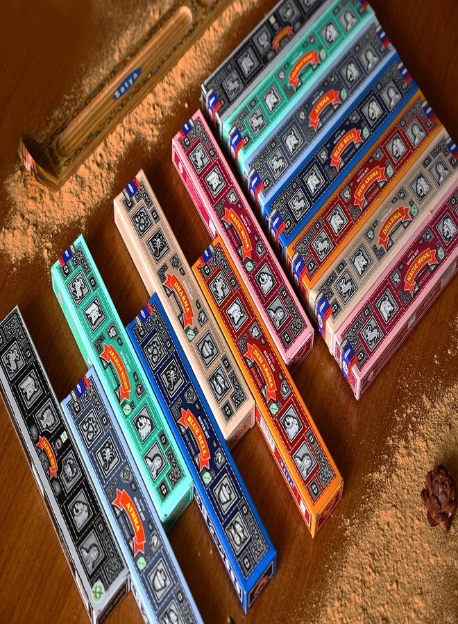EARTH Satya Super Hit Incense Sticks Set of 7- Super Hit, Arabian Night, Athma, Blue Bell, Desi Aroma, Dharma, Magic Monk 15 GMS (Green Certified) Perfect for Gift. Hand Rolled Incense Sticks - Image 3