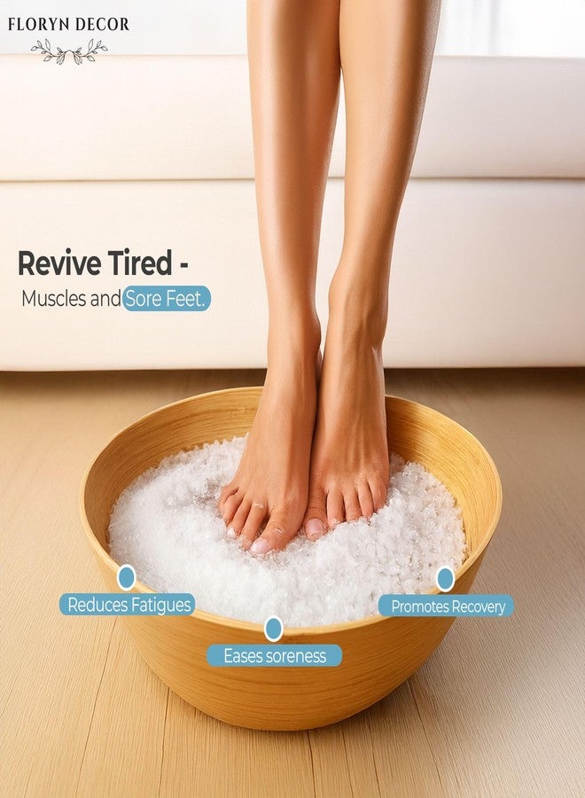 Floryn Decor Bath Salt for Body | Foot Spa, Calming, Relaxing,Muscle Pain Relief, Aromatherapy with 100% Pure & Natural Sea Salt | Epsom salt for bath | 1kg, Unscented - Image 3