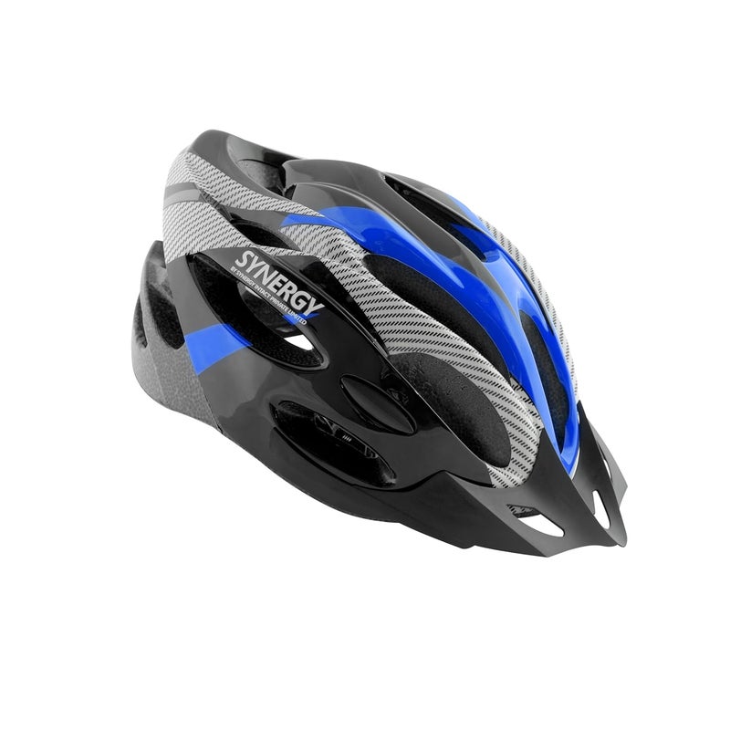 SYNOCARE Adjustable Cycling Helmet for Men & Women with Detachable Visor | Light Weight Bicycle Helmet with Ventilation for Youth, Adults & Kids | Helmet for Cycling, Skating & Skateboarding | Blue - Image 1