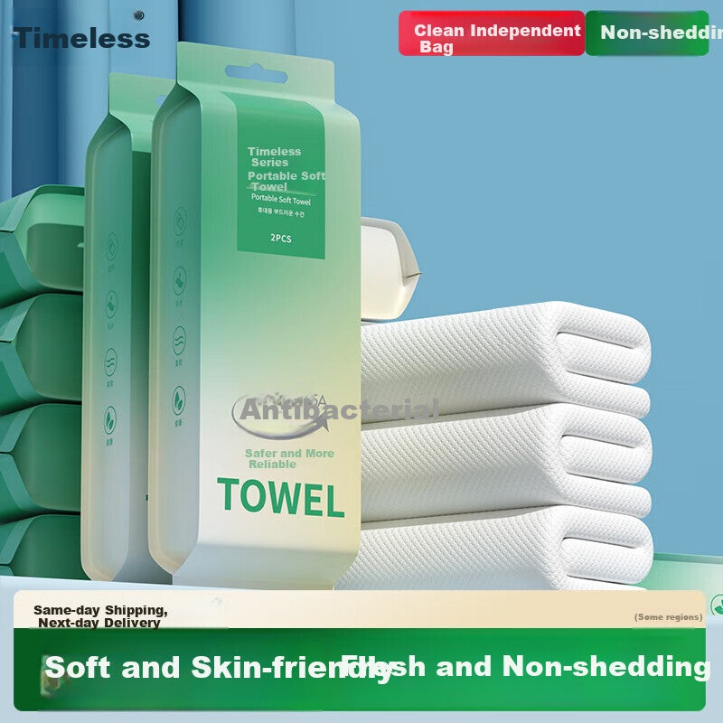 Youshiguang Disposable Towels, Sterilized, Travel-Sized, Thickened, Hotel Supplies, Antibacterial Towels, 5 Packs/10 Pieces - Image 1