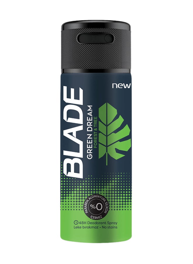Blade - Deodorant Spray Green Dream 0% Aluminum - 150 Ml - Image 1