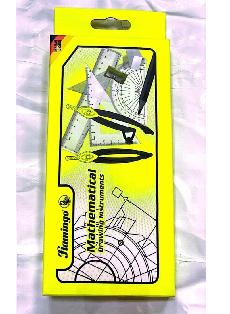 Flamingo Mathematical Drawing Instrument Set Assorted Color