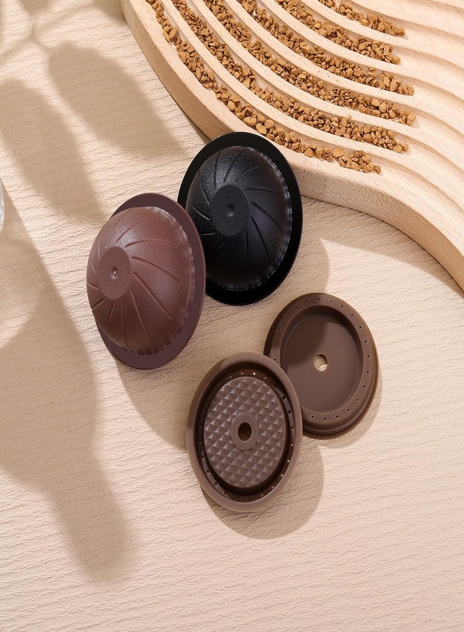 ELIUNG Reusable Coffee Capsule Lids with 150ml/230ml Refillable Ver-tuo Coffee Pods Compatible for Ver-tuo-line Ver-tuo Coffee Machine Capsules Cap with Coffee Scoop and Brush - Image 5