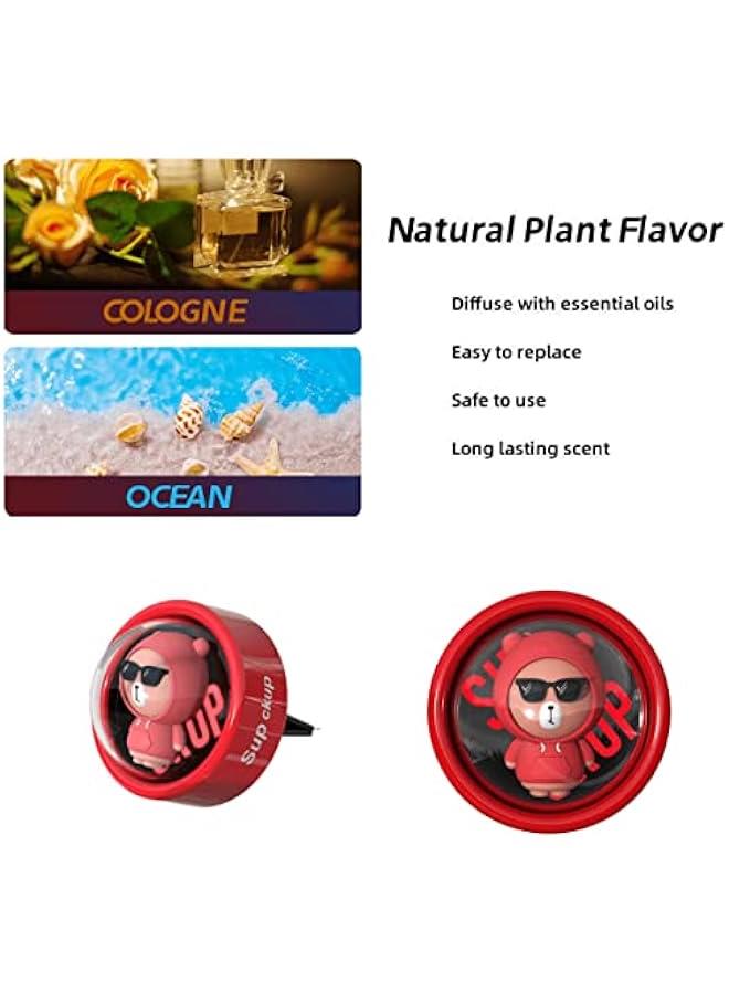 Cartoon Car Air Fresheners Astronaut Automotive Air Outlet Cute Car Diffuser Creative Glowable Car Perfume Decoration Aromatherapy Ornament Car Vent Accessories - Image 5
