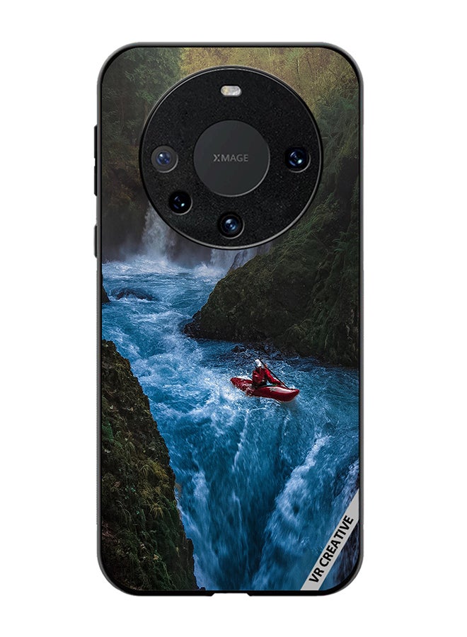 VR CREATIVE Protective Case Cover For Huawei Mate 60 Pro Bluish Waterfall Design Multicolour - Image 1