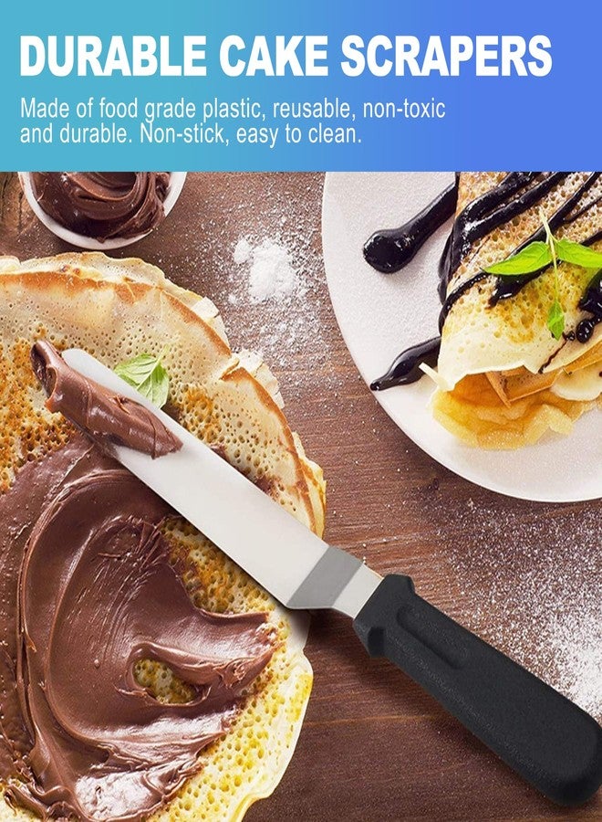 CoguZed 2-Piece Angled Icing Spatula Set (6" & 8"), Stainless Steel Offset Spatulas with Ergonomic Handle for Effortless Cake Decorating & Frosting - Image 4