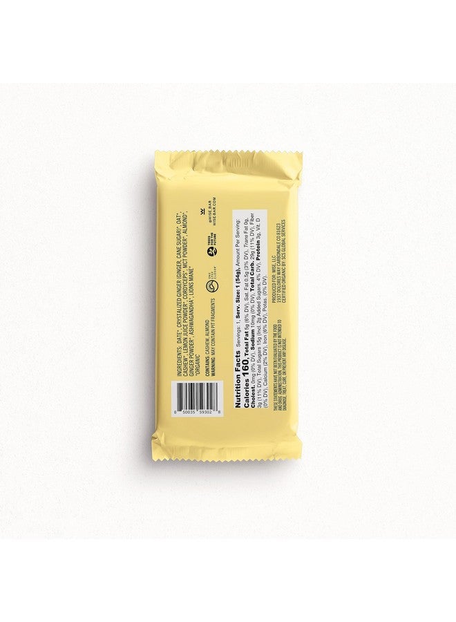 Health & Household Wise Bar Adaptogen Mushroom Nutrition Bars | Lemon Ginger Flavor | 12 Count | Daily Dose Of 3,000Mg Functional Mushrooms And Adaptogens Per Bar | Organic Nutrition Bars, Vegan Nutrition Bars, Gluten Free Nutrition Bars | Date Based | Cordyceps, Ashwagandha, Mct, Lion'S Mane | Energy - Image 3