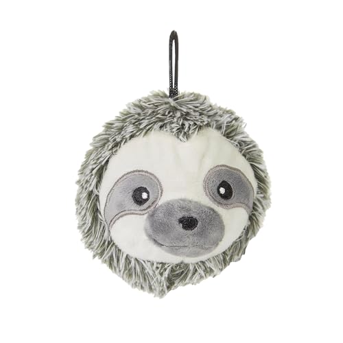Pet Lou 4 Inch Squeaky Sloth Ball Dog Plush Toy StuffingFree Soft Plush Durable Bouncy Squeaker Ball Floats in Water Small Medium Breed Chew Toys - Image 1