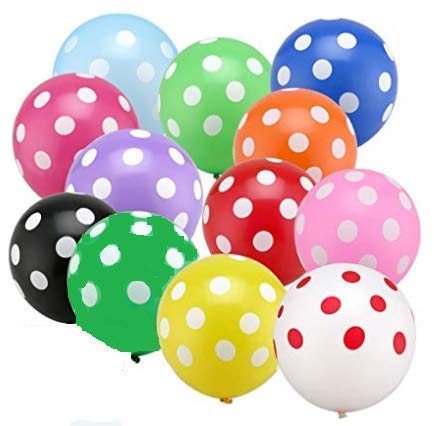 Smart Picks Smart Picks Birthday Party Polka Dot Balloons (Pack of 50)  - Image 1
