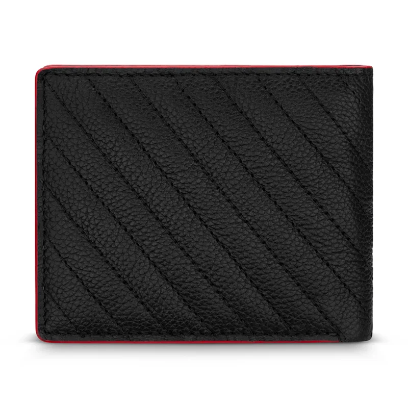 دوكاتي كورس Ducati Corse Riparo Black Genuine Leather Wallet For Men - DTLGW2201201