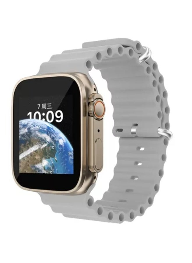 T500 - T500 Ultra Smart Watch Combo Set, 3 unit smart watch Black, Orange, Silver - Image 1