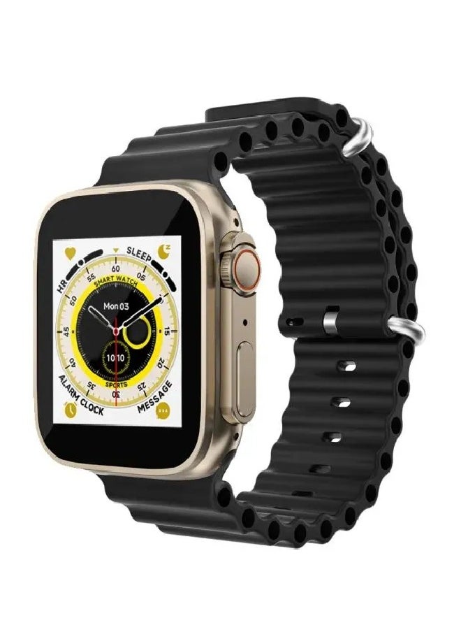 T500 - T500 Ultra Smart Watch Combo Set, 3 unit smart watch Black, Orange, Silver - Image 1