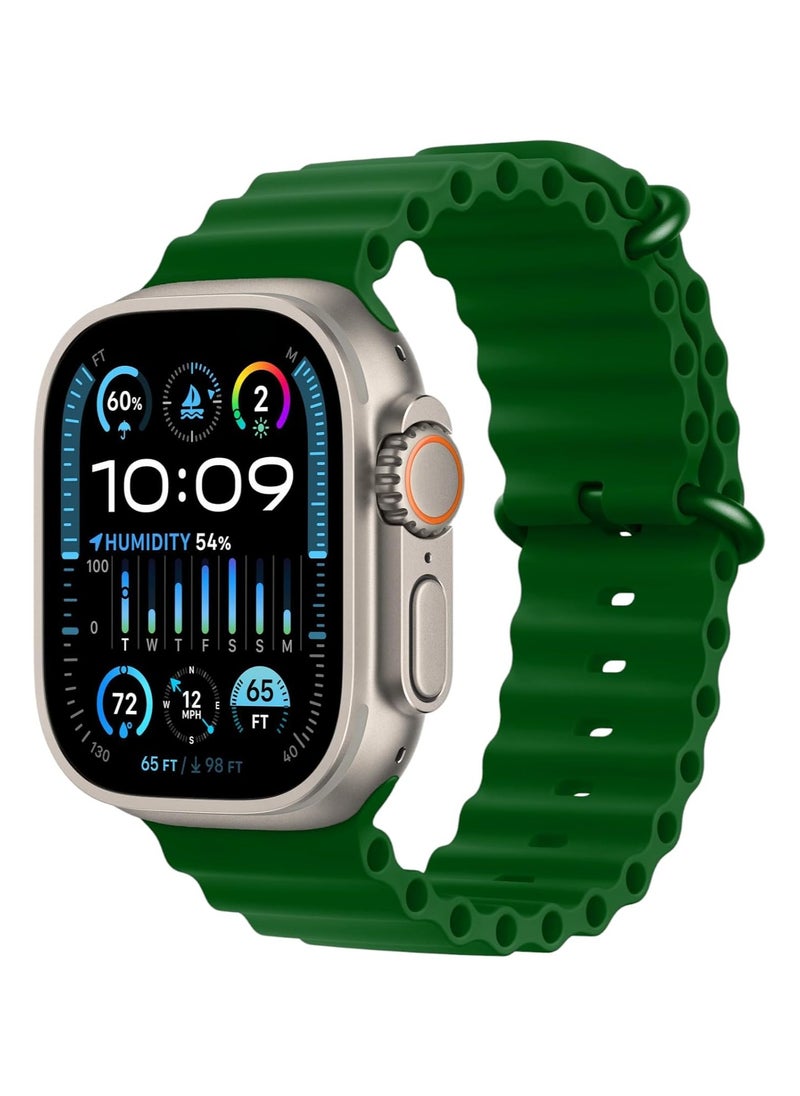 Hiwatch PRO T900 Ultra Smart Watch Combo Set, 3 unit Full Display smart watch Green, Orange, Silver  - Image 3