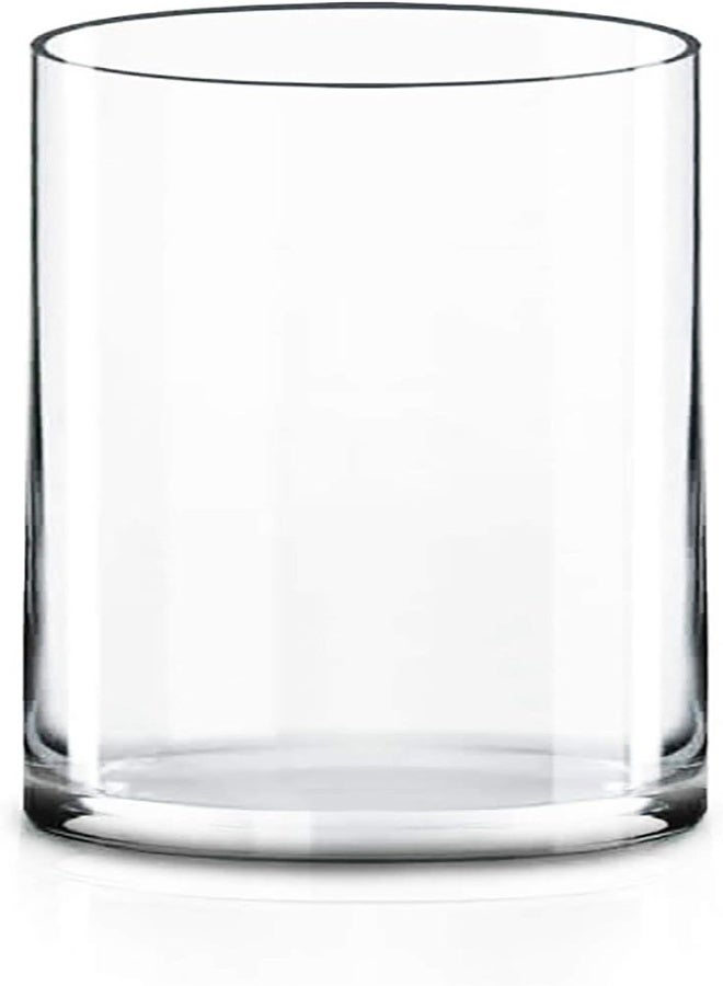 CYS Excel Glass Cylinder Vase (H:10" D:5") | Multiple Size Choices Glass Flower Vase Centerpieces | Hurricane Floating Candle Holder Vase - Image 5