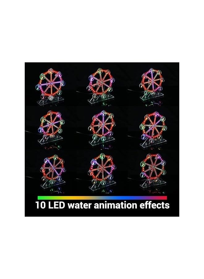 Excefore - Colorful Led Lights Smd Smt Soldering Practice Kit Rotating Led Ferris Wheel Diy Electronics Kit For Students College High School And Diy Enthusiasts Educational Fun - Image 1
