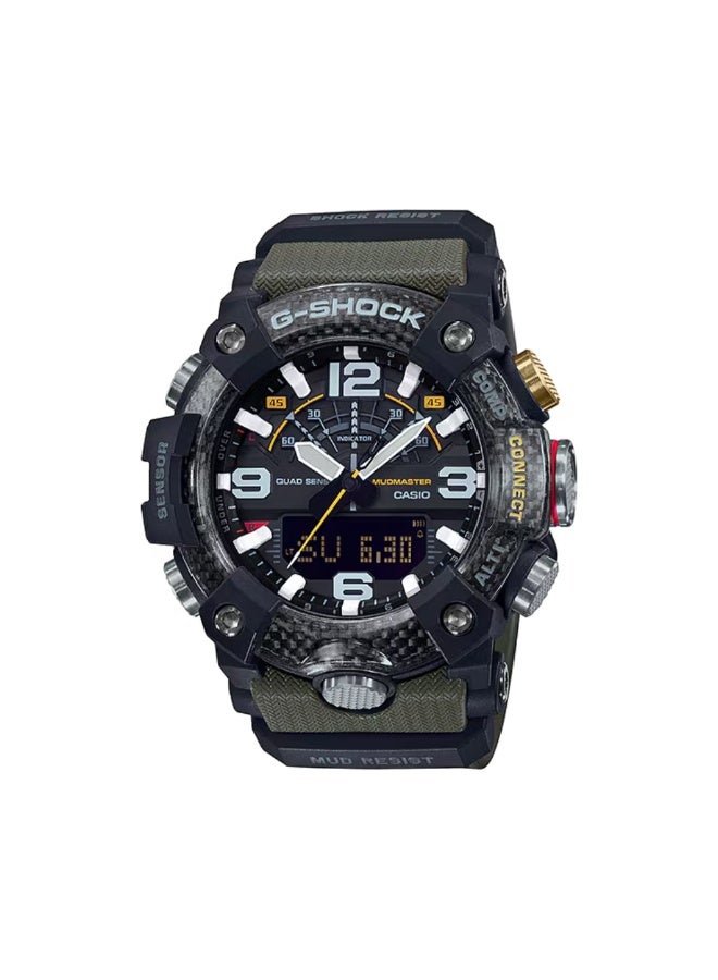 Casio G-SHOCK GG-B100-1A3DR Mudmaster Bluetooth Analog Digital Watch Mud Resistant Shock Resistant 200m Water Resistant Sensor Watch LED Backlight World Time Stopwatch Countdown Timer Alarms Auto Calendar - Image 1