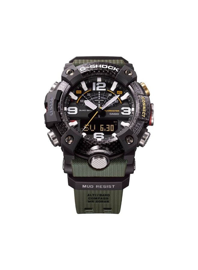 Casio G-SHOCK GG-B100-1A3DR Mudmaster Bluetooth Analog Digital Watch Mud Resistant Shock Resistant 200m Water Resistant Sensor Watch LED Backlight World Time Stopwatch Countdown Timer Alarms Auto Calendar - Image 2